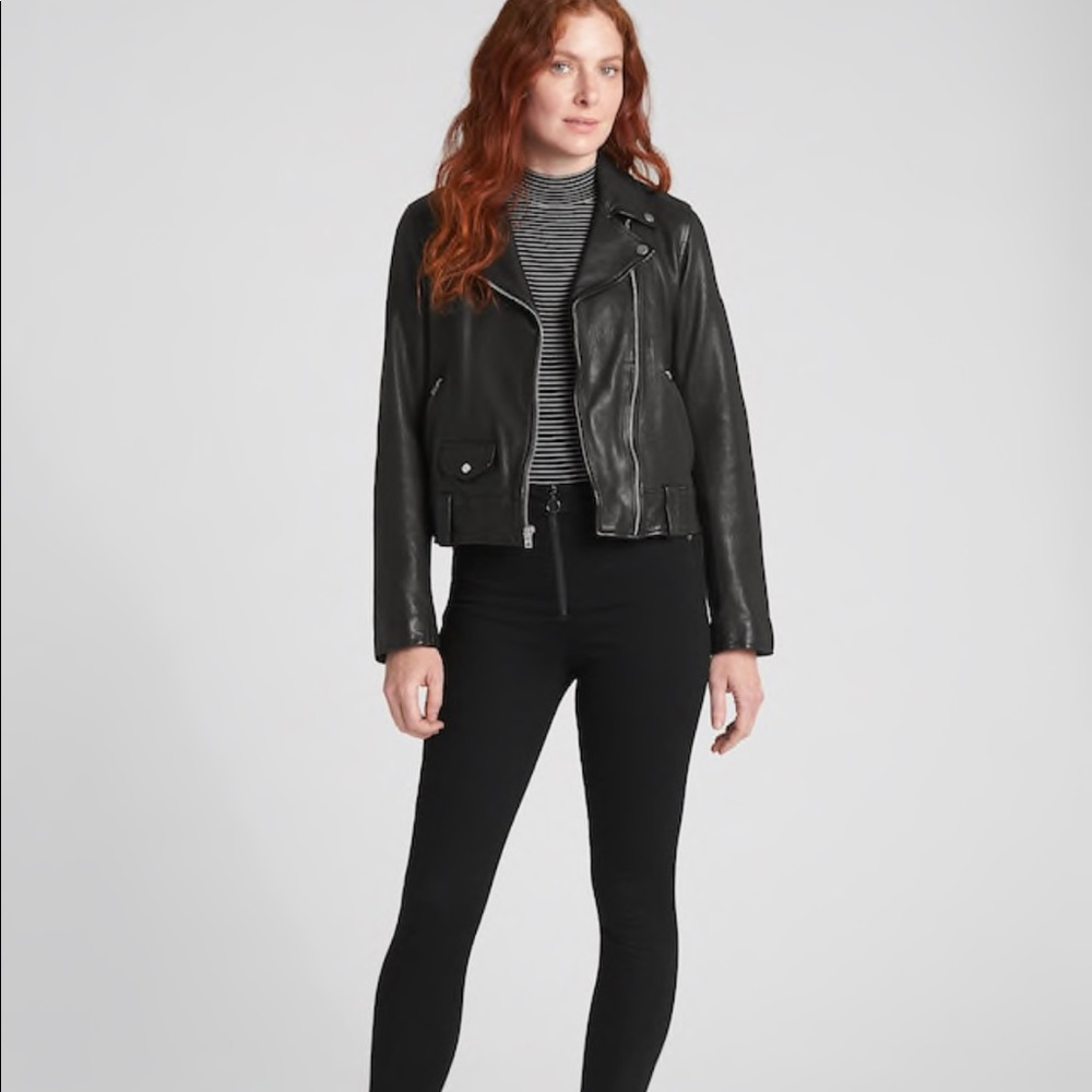 Leather Moto Jacket - Picture 6 of 7